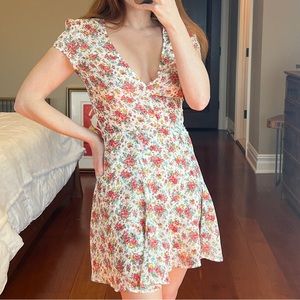 Vintage Reformation Mini Floral Dress ~ Size XS